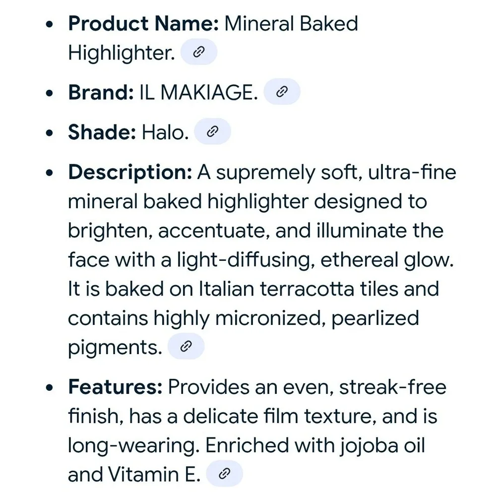 IL Makiage Mineral Baked Highlighter in Halo‎ 7.5g 0.26 oz NIB